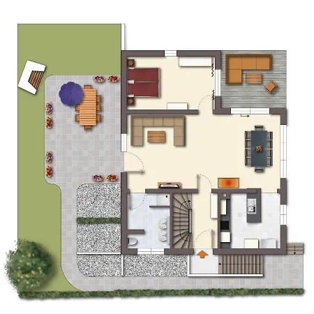 Ferienvilla Mit Panoramablick Auf Den Schmachter